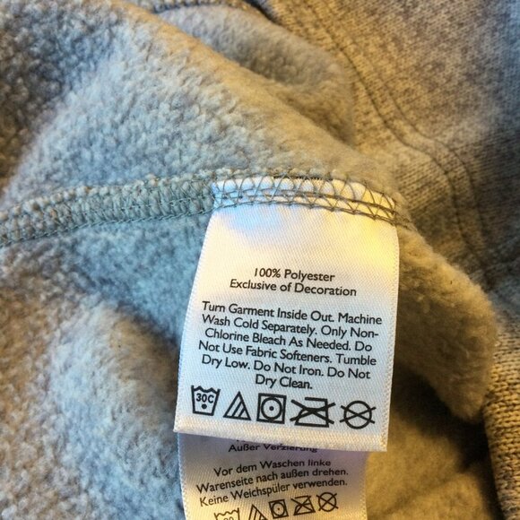 Eddie Bauer 1/4 Zip Fleece Pullover Mens Medium Gray Comfy - Picture 10 of 10